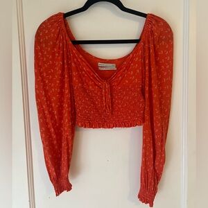 Urban Outfitters Old Soul Smocked Top